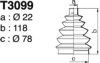 DEPA T3099 Bellow Set, drive shaft